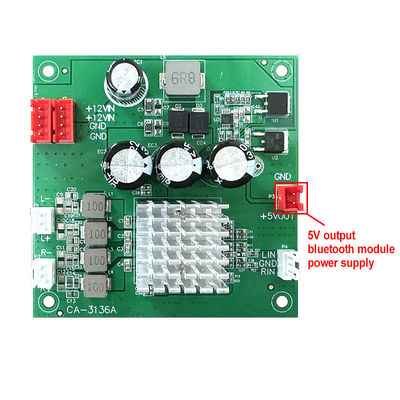 CA-3136A Digital Audio Amplifier Board 2*50W 8-24V con modulo di amplificatore OUT 5V