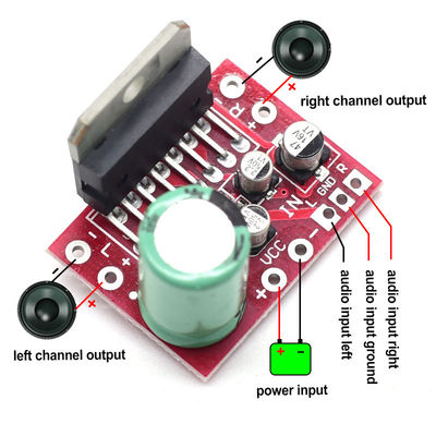 CA-7379 Modulo amplificatore di potenza stereo doppio canale DC9V-17.5V 38W+38W con chip TDA7379