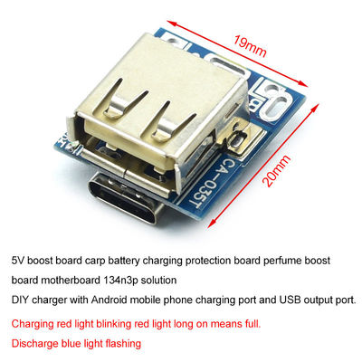 CA-035 5V Boost Step Up Power Module Batteria al litio LiPo Board di protezione di ricarica LED Display USB per caricabatterie fai da te