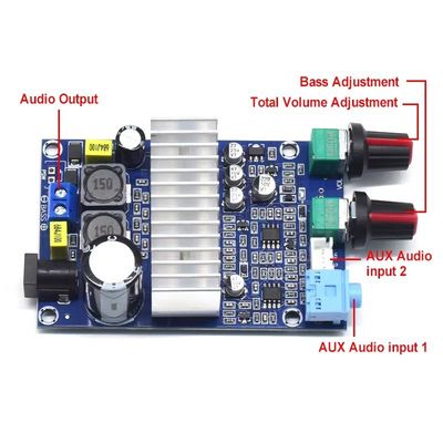 CA-3316A 100W Digital Power Amplifier Board con chip TPA3116 per subwoofer 12-24V