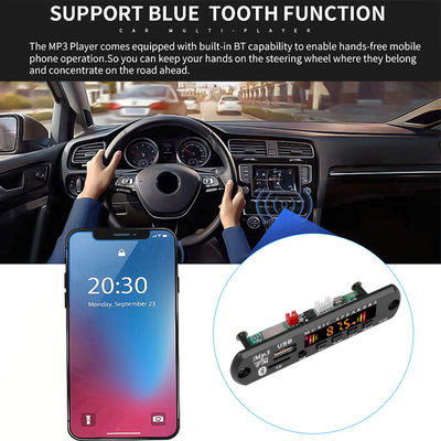Modulo audio Bluetooth 5.0 con schermo a colori e scheda decodificatore MP3 a controllo remoto per amplificatore auto