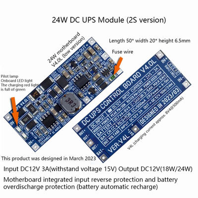 Modulo di alimentazione UPS a corrente continua versatile da 24 W per dispositivi di rete Supporta uscita da 12V/15V