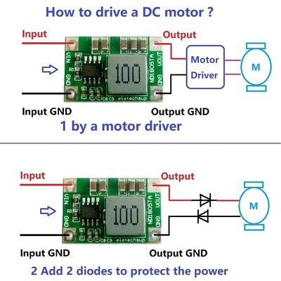 Tavola di conversione CC-DC di tipo di montaggio standard per regolazione della tensione da 4,5V-18V a 3V-6V