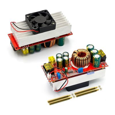 1800W 40A DC-DC Costante Voltaggio Costante Corrente Costante Boost Converter Boosts 10-60V da ventola per 12-90V