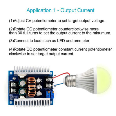 Modulo Step Down per il convertitore DC-DC da 300 W a 20 A con gamma di limitazione di corrente da 0,2 a 20 A