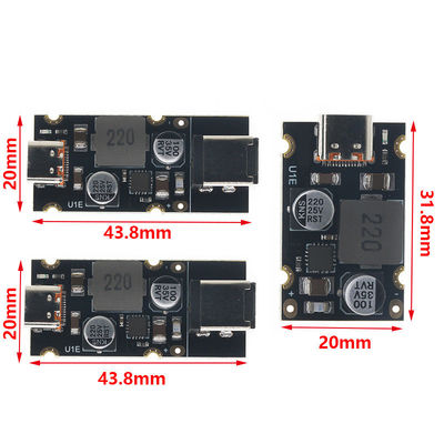 QC4.0 QC3.0 Modulo di adattatore di ricarica rapida USB PD65W di tipo C con tipo di montaggio standard