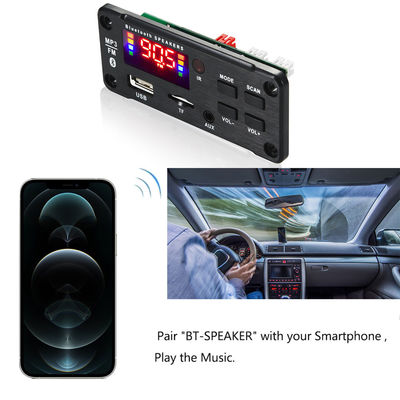 Modulo di amplificatore audio per auto Bluetooth 5.0 da 50 W con radio USB TF FM e canali 5.0