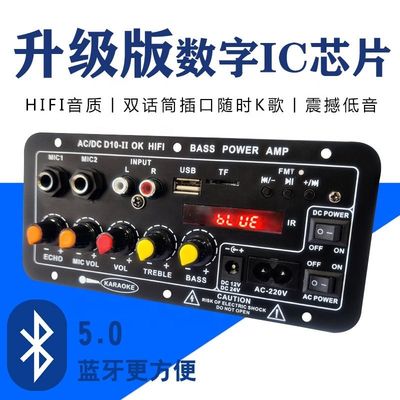 Modulo audio a scheda amplificatore 40W Bluetooth 5.0 doppio microfono per subwoofer e car audio