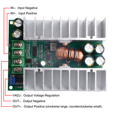 Modulo Step Down regolabile da 500 W per il tipo di montaggio standard DC-DC CC CV Buck Converter