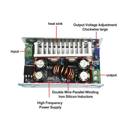 Modulo Buck DC-DC da 200W 15A Convertitore step-down da 8-55V a 1-36V con montaggio standard
