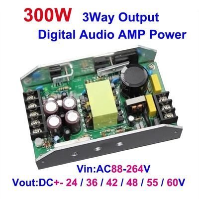 Fornitore di alimentazione a doppia corrente DC 24/36/48V 12V1A da 300 W per amplificatore audio TPA3255 TPA3221 TPA3116