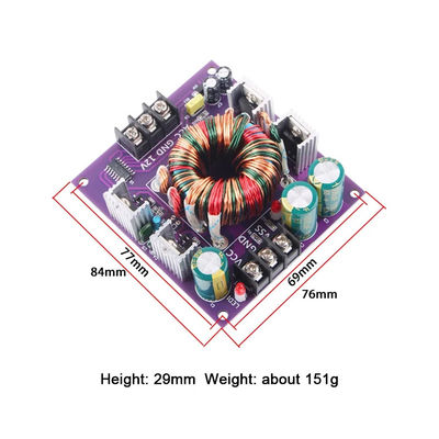 12V di tensione di ingresso Converter industriale DC-DC con amplificatore montato a doppia potenza
