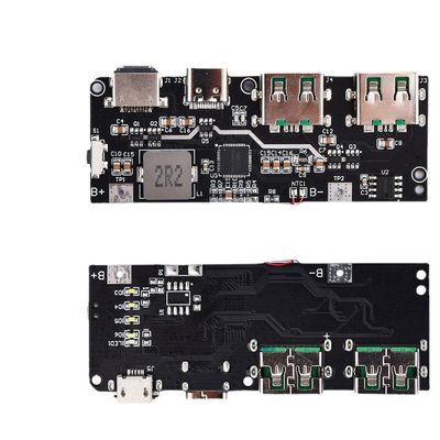 22.5W QC4.0 PD3.0 5 Port Dual USB Mobile Power Bank Circuit Board Protezione della scheda madre