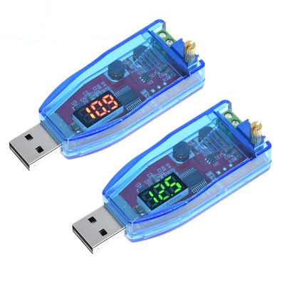 Potenziometro regolabile USB Step Up/Down Converter per LED DC-DC 5V a DC 1-24V