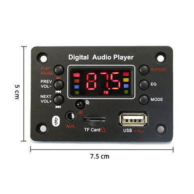 Bluetooth MP3 Decoder Board con funzione di registrazione vocale USB FM Radio Supporta uso WAV e schermo Sì