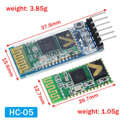 Modulo Bluetooth wireless HC-05 HC-06 Ricetrasmettitore RF con frequenza 2,4G Livello TTL 3,3V e convertitore UART con portata di 10 metri
