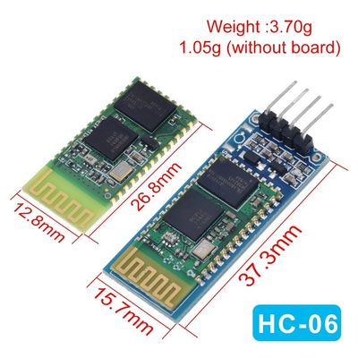 Modulo Bluetooth wireless HC-05 HC-06 Ricetrasmettitore RF con frequenza 2,4G Livello TTL 3,3V e convertitore UART con portata di 10 metri