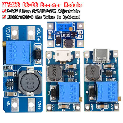 Creatall MT3608 Modulo di potenziamento CC-DC 2A Boost Board Voltaggio di ingresso 2-24V Voltaggio di uscita 30V
