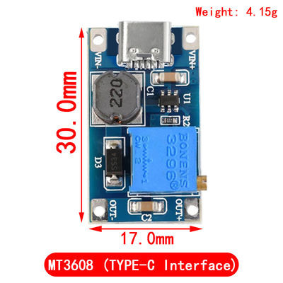 Creatall MT3608 Modulo di potenziamento CC-DC 2A Boost Board Voltaggio di ingresso 2-24V Voltaggio di uscita 30V