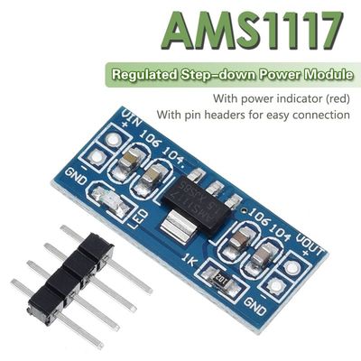 AMS1117 IC di modulo 3.3V per applicazioni di alimentazione di 1,5V, 1,8V, 2,5V e 3,3V