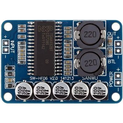 Blue TDA8932 Digital Amplifier Module 35W Single-Channel High Efficiency Board per altoparlanti da 4/6/8 Ohm