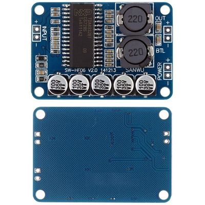 Modulo di amplificatore di potenza digitale da 35W TDA8932 Blue Audio Board per tensione di lavoro DC 10-30V