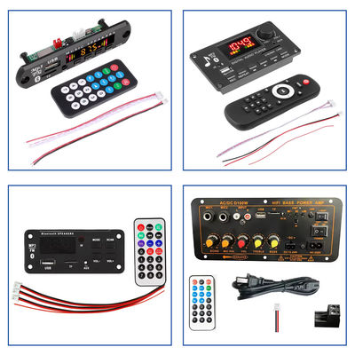 Riproduttore MP3 USB senza fili per auto con slot per schede TF FM e amplificatore professionale per microfono