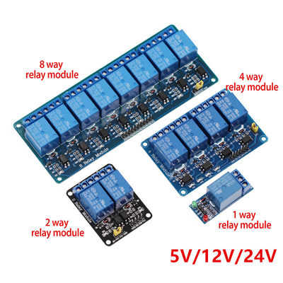 Trigger ad alto e basso livello 5V/12V/24V Scudo per Arduino 1 2 4 6 8 Modulo di relè canale