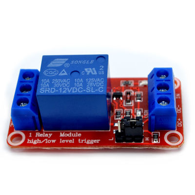 Modulo di rilevamento di carico di contatto 12V a 1 canale con isolamento dell'optoaccoppiatore sulla scheda PCB rossa