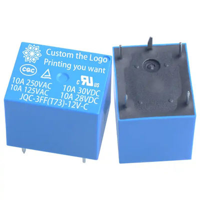 PCB Mini Relai elettromagnetici T73 Potenza 10A 10amp 1 Co Dc 5V 12V 24 24V 24vdc 4 Pin 5Pines 5 Pines