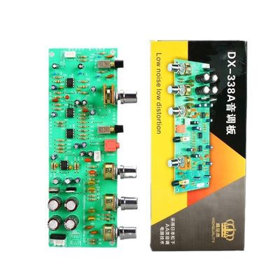 Dual AC Series Power Amplifier Board Preamp DX338A con Dual 12V Linear AA-class Tone Circuit e Equal Loudness Switch