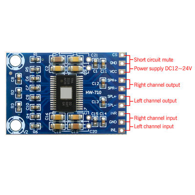 Scheda amplificatore digitale chip TPA3116D2 con uscita 50W+50W e alimentazione CC 12V-24V