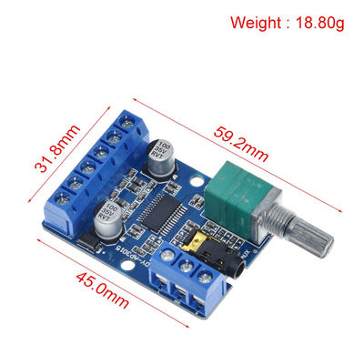 30Wx2 High Power Stereo Digital Amplifier Board con alimentazione 12V/24V per progetti audio fai da te