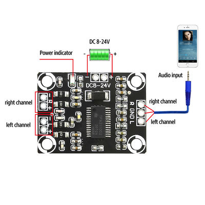 2x15W Stereo Classe D Classe 8-24V Alta potenza TPA3110 Amplificatore Audio Board Private Mold