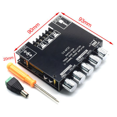 CA-MT21 2.1 canale BT 5.0 Subwoofer Amplifier Board 2*50W+100W 12-24V AMP+BT