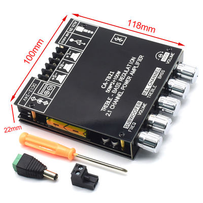 CA-TB21 2.1 canale BT Subwoofer Amplifier Audio Board 2*50W+100W 12-24V AMP