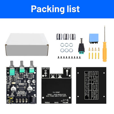 CA-502MT 5.0 BT Digital Audio Amplifier Board 2*50W Modulo AMP da 12 a 24 V