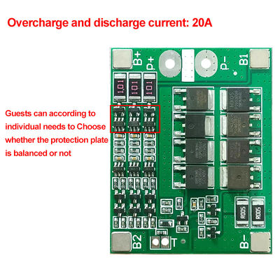 CA-3S-25A-B-T Li-Ion 18650 BMS PCM Battery Protection Board BMS PCM con equilibrio per Li-Ion Lipo Battery Cell Pack Module DIY