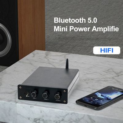 100W*2+200W Amplificatore di potenza audio per la casa con Bluetooth 5.0 e 2.1 Canale Mini HiFi Stereo Classe D Amplificatore digitale