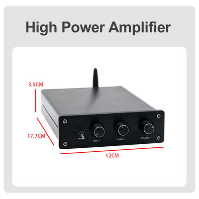 100W*2+200W Amplificatore di potenza audio per la casa con Bluetooth 5.0 e 2.1 Canale Mini HiFi Stereo Classe D Amplificatore digitale