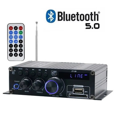 Amplificatore di potenza a doppio canale da 120W con equalizzatore per audio stereo HiFi