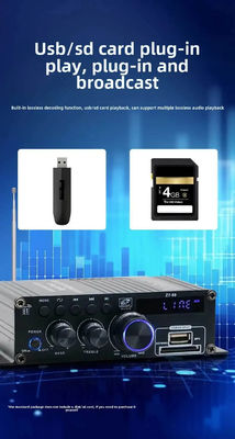 Amplificatore di potenza Hifi Stereo Audio 120W Amplificatore di potenza a doppio canale Equalizzatore di controllo indipendente Amplificatori digitali per la casa