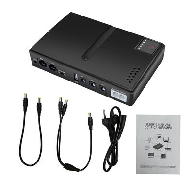 Mini 10400mAh 36W alimentazione ininterrotta (UPS) per router modem Camera di sicurezza CCTV AC DC Sorgente di alimentazione configurabile