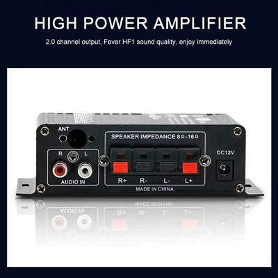 AK-270 12V Amplificatore audio Bluetooth di piccola potenza 2.0 canale di uscita HIFI Mini Amplificatore di potenza per Home Theater Sound System