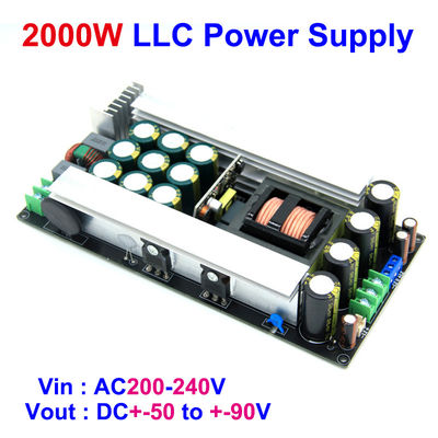 2000W LLC Dual DC 5-Way Power Supply Digital Audio Amplifier Module AC DC Converter per il board Mount 50/60/70/80/90V Switching