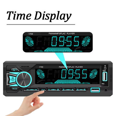 Radio stereo per auto universale 60Wx4 con lettore MP3 ricevitore FM e ingresso AUX USB/SD