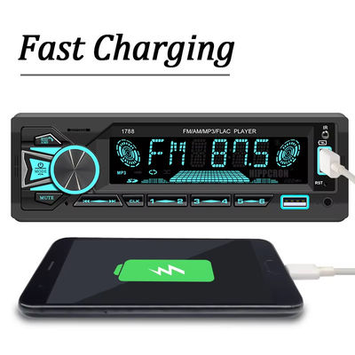 Radio stereo per auto universale 60Wx4 con lettore MP3 ricevitore FM e ingresso AUX USB/SD
