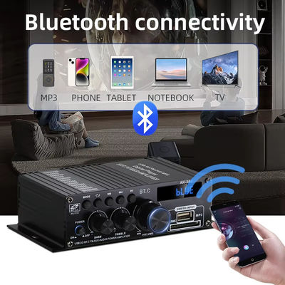 AK-380 Amplificatore audio Bluetooth v5.0 a 2.0 canali con potenza di uscita di 100-300 W per Home Theater