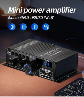 AK-380 Amplificatore audio Bluetooth v5.0 a 2.0 canali con potenza di uscita di 100-300 W per Home Theater