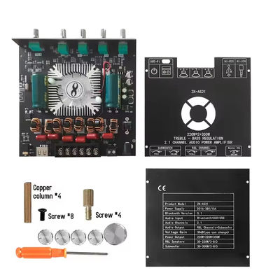 ZK-AS21 Modulo di amplificatore audio di 2.1 canali TPA3255 Subwoofer 220WX2+350W 220WX2+350W Amplificatore ZK-AS21